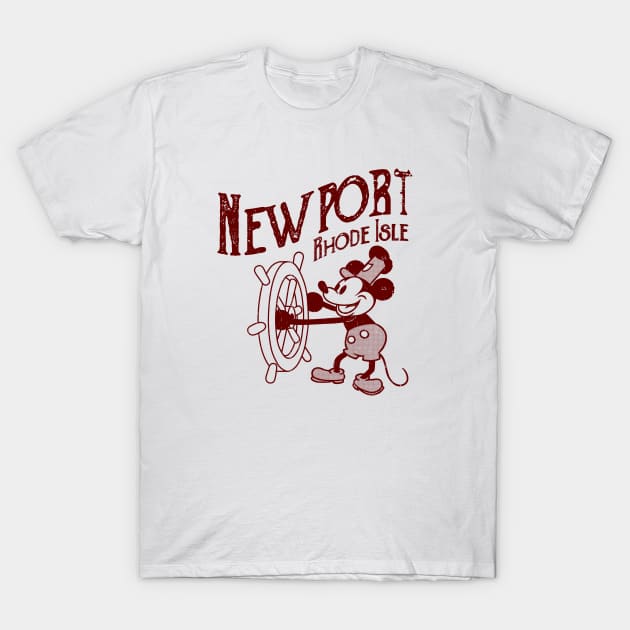 Steamboat Willie - Newport Rhode iSLAND T-Shirt by ROBZILLANYC